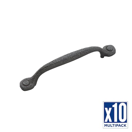 Hickory Hardware Pull 5-1/16 Inch (128mm) Center to Center, 10PK P2998-BI-10B